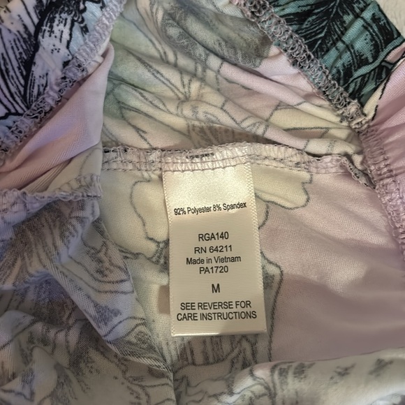 Linea Donatella Purple Tropical Cami & Shorts Pajama Set - Picture 12 of 16